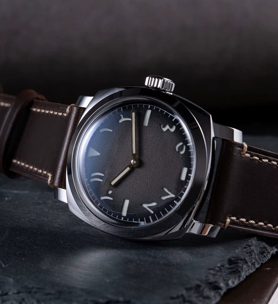 Custom High-end Logo Mechanical Watch Domed Sapphire Crystal BGW9 Lume ST3600 Retro Sandwich Dial Personalized Watches for Man