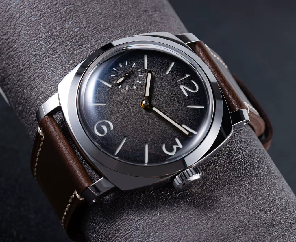Custom High-end Logo Mechanical Watch Domed Sapphire Crystal BGW9 Lume ST3600 Retro Sandwich Dial Personalized Watches for Man