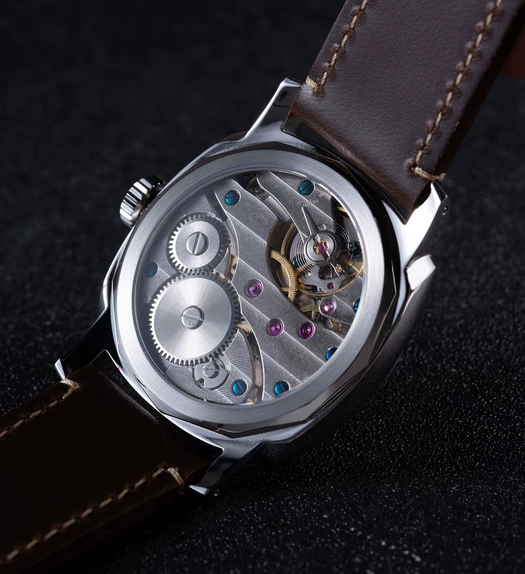 Custom High-end Logo Mechanical Watch Domed Sapphire Crystal BGW9 Lume ST3600 Retro Sandwich Dial Personalized Watches for Man